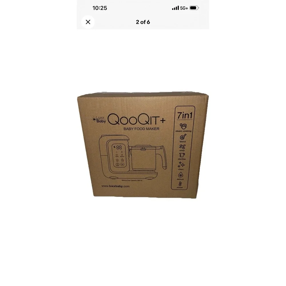 QooQIT+ Baby Food Maker Blender & Steamer 7-in-1 Steam Blend‎ Chop Sterilize